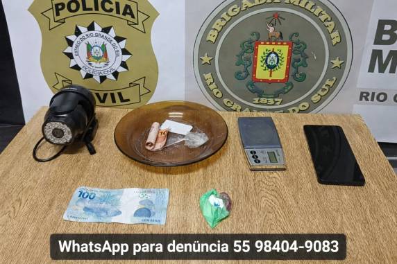 Ação no distrito de Consolata resultou em duas prisões e apreensão de drogas, dinheiro e materiais ligados ao tráfico